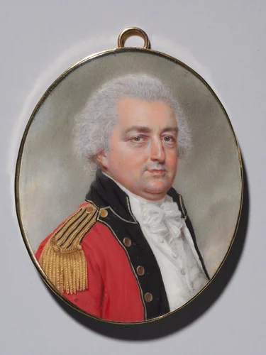 Portrait of an Officer by John I Smart, painting, 1793-1795