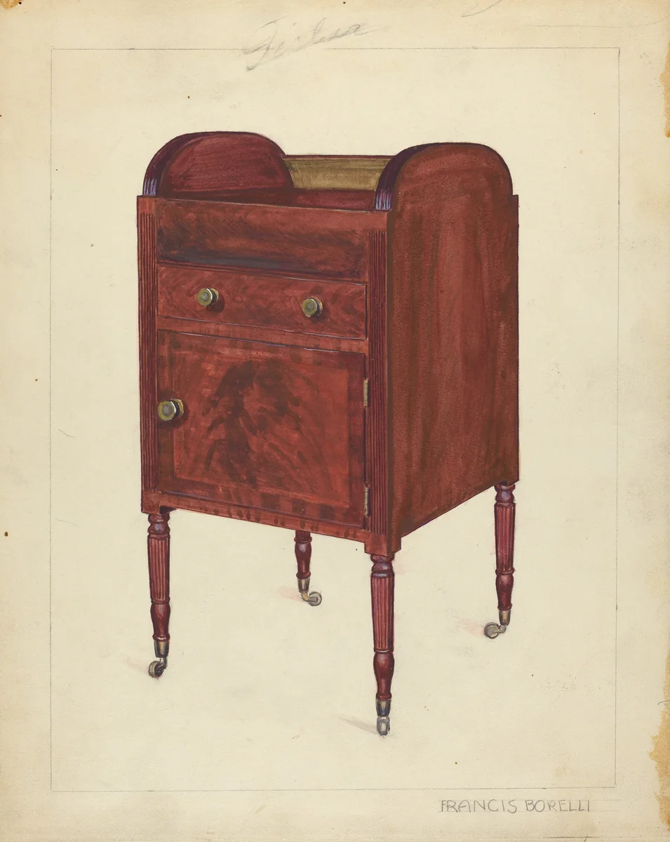 Wash Stand by Francis Borelli, index of american design, 1939