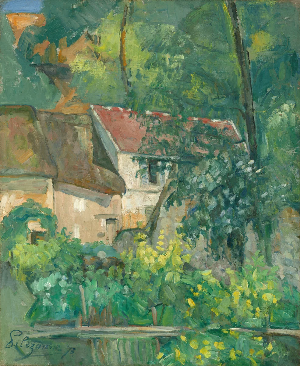 House of Père Lacroix by Paul Cezanne, painting, 1873