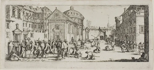 The Hospital, plate fifteen from The Miseries of War by Jacques Callot, print, 1612-1635