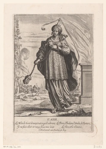 Azië by Abraham Bosse, print, 1612-1666