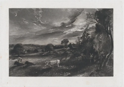 Summer Evening by David Lucas, print, 1829