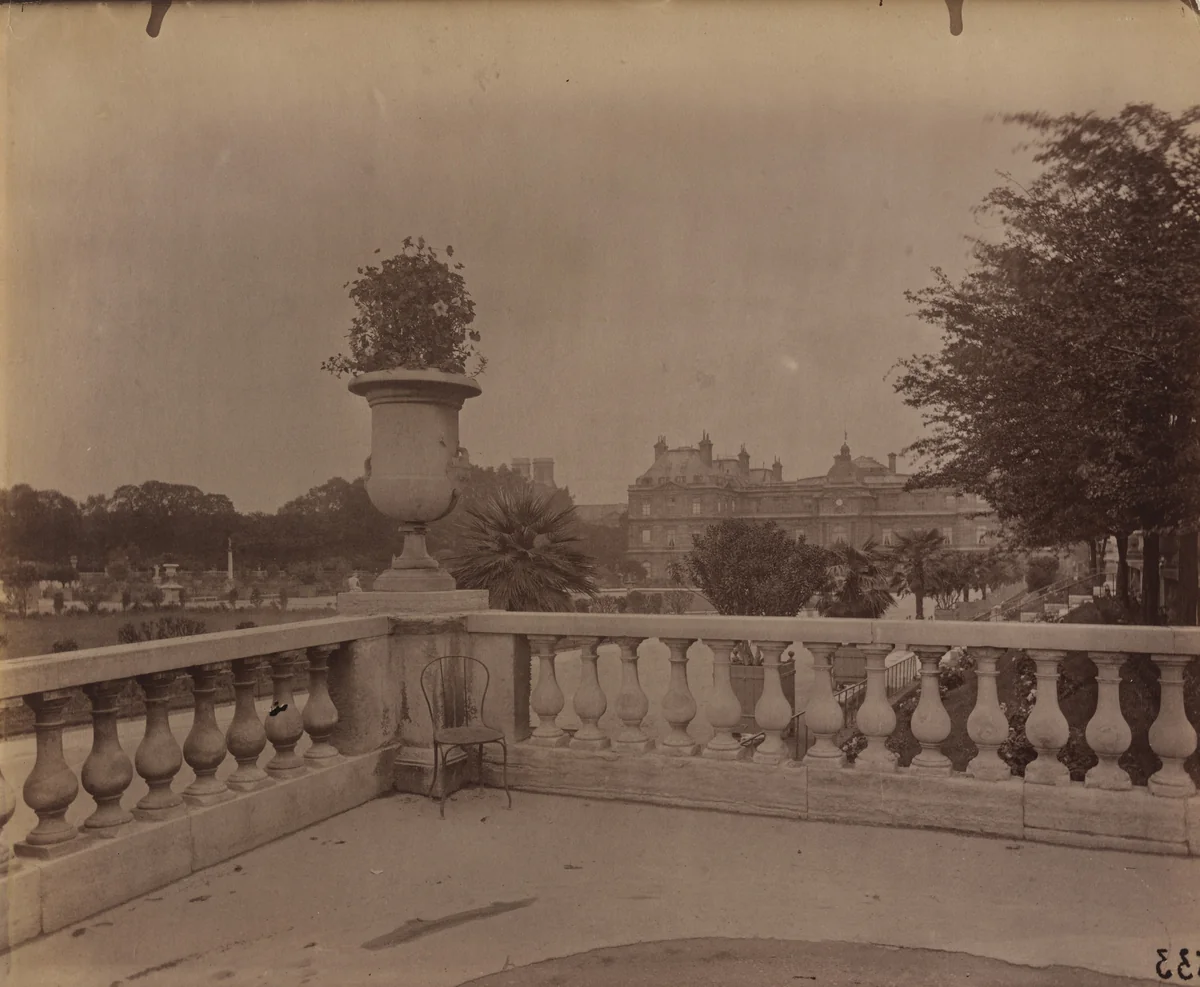 Jardin Luxembourg by Eugène Atget, photograph, 1899