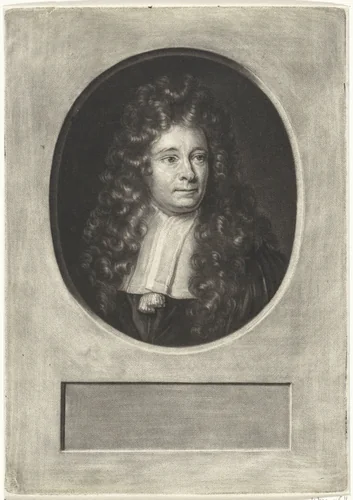 Portret van Steven Blankaart by Jacob Gole, print, 1670-1724