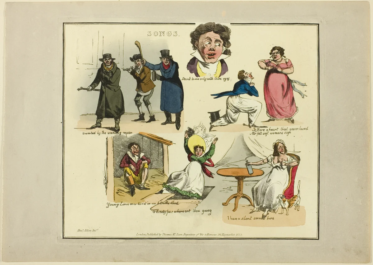 Plate from Illustrations to Popular Songs by Henry Alken, print, 1822