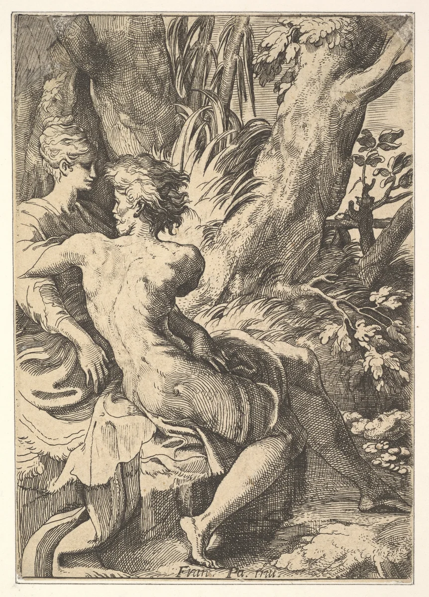 The Lovers by anonymous, print, 1600-1699