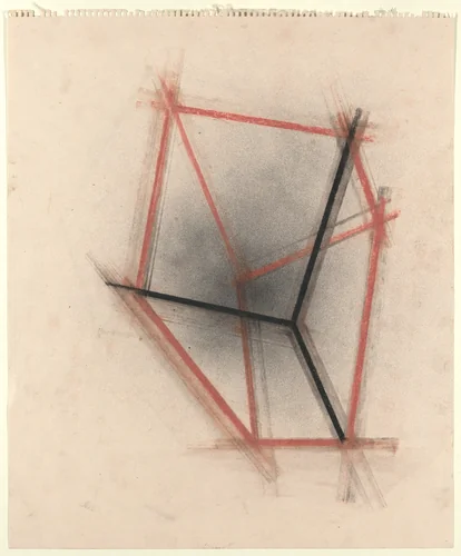 Untitled (verso) by Steve Keister, drawing, 1983