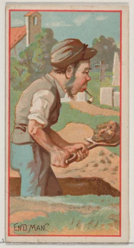 End Man, from the Jokes series (N87) for Duke brand cigarettes by W. Duke, Sons & Co., print, 1890