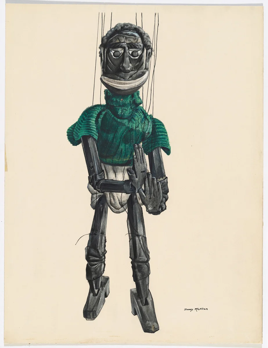 "Cannibal" Marionette by James McLellan, index of american design, 1937