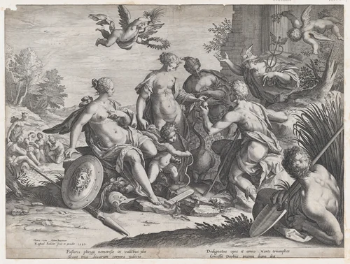 The Judgement of Paris by Raphael Sadeler I, print, 1589