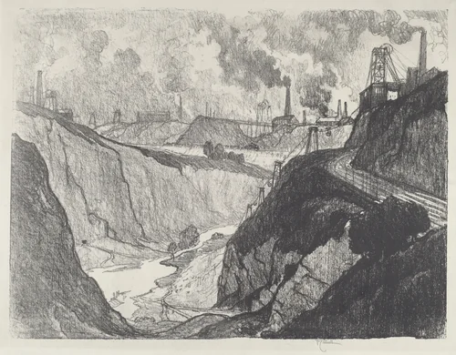 The Iron Mine by Joseph Pennell, print, 1916