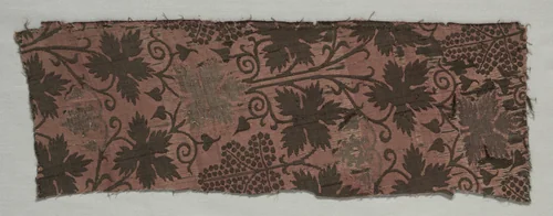 Brocaded Silk Fragment by Unknown, textile, 1355-1395