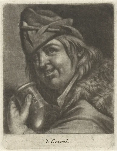 Het gevoel by Jacob Toorenvliet, print, 1651-1719