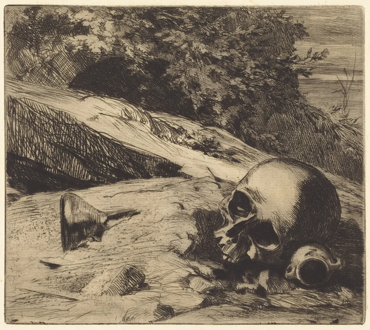 La terre (Earth) by Jules Ferdinand Jacquemart, portfolio, 1863
