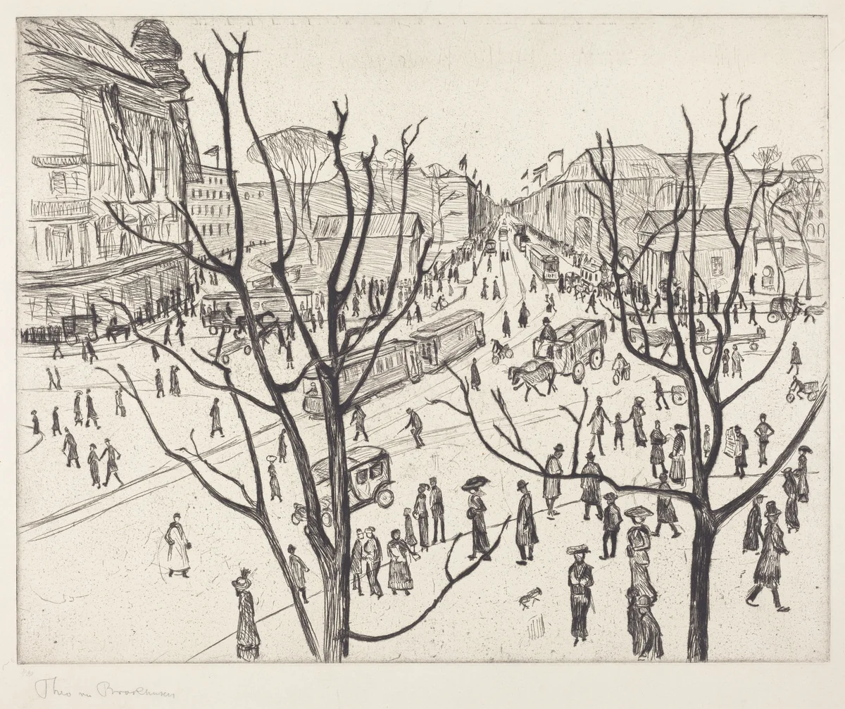 City Square by Theo von Brockhusen, print, 1882-1919