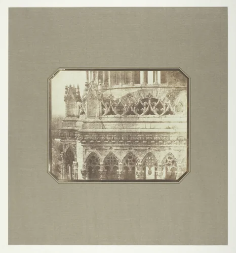 "One of the Towers of Orleans Cathedral, as Seen from the Opposite Tower" by William Henry Fox Talbot, photograph, 1843