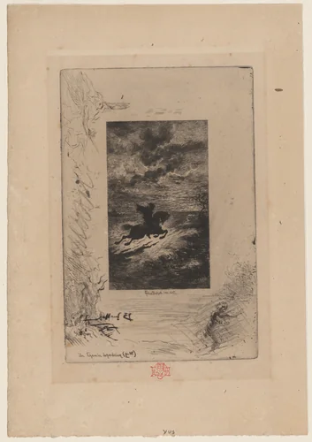 Un Chemin de perdition by Félix-Hilaire Buhot, print, 1873