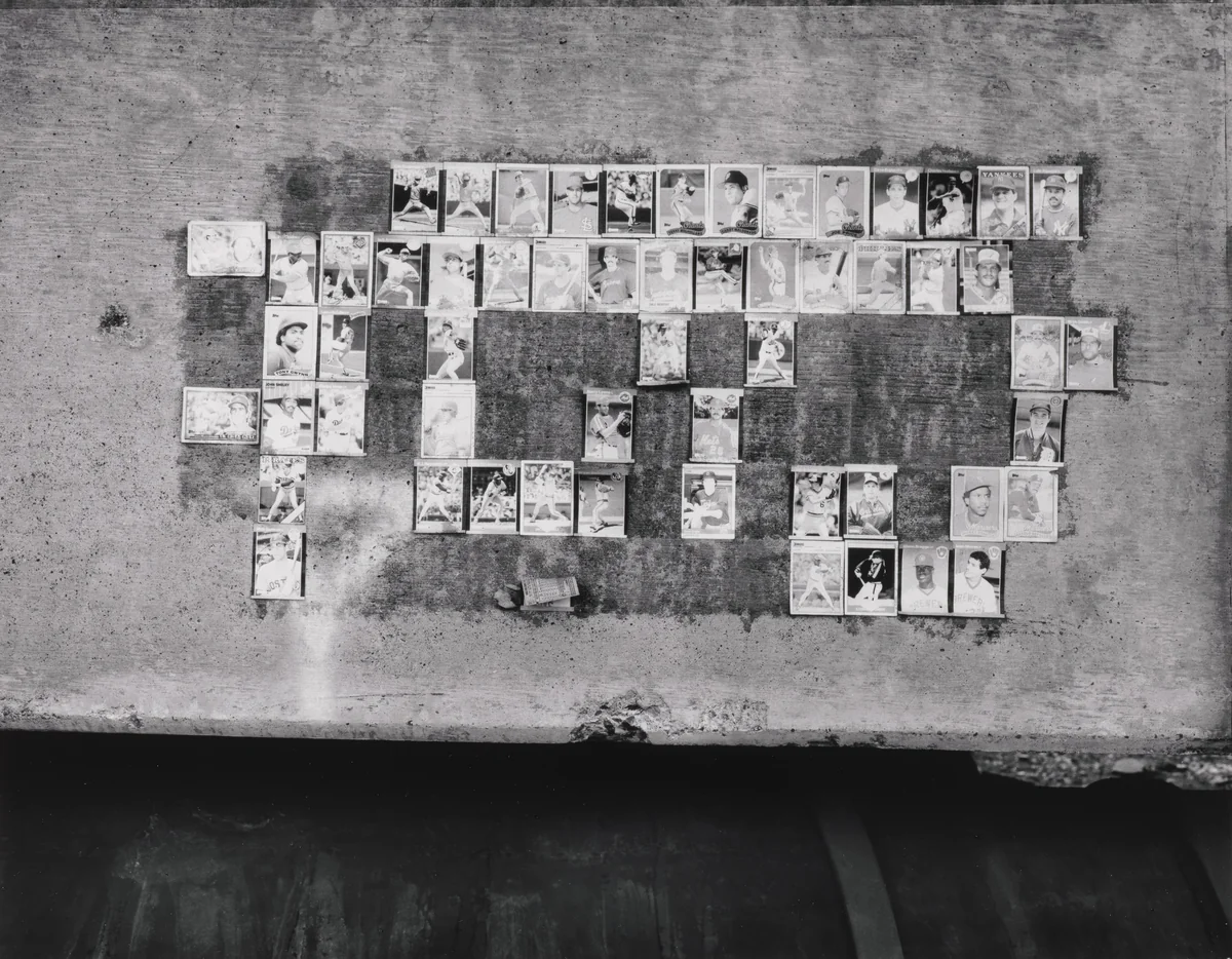 Baseball Cards by Jim Goldberg, photograph, 1991