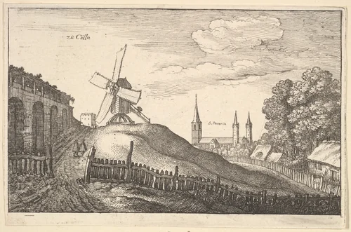 Zü Cölln (Cologne), from "European Views" by Wenceslaus Hollar, print, 1643