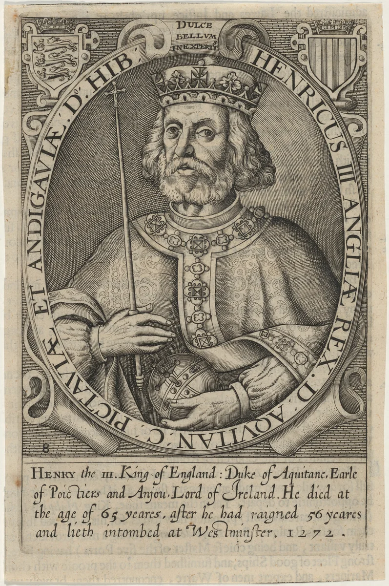 Henry III of England by Renold Elstrack, print, 1571-1625