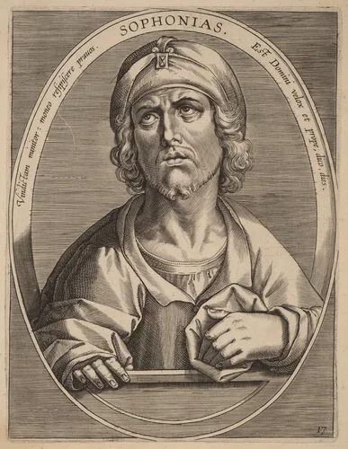 Sophonias by Theodor Galle; Jan van der Straet, print, 1613