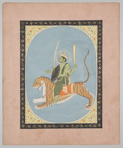 Mars, from a Mandi Astrology Series by Sanju, painting, 1805-1815