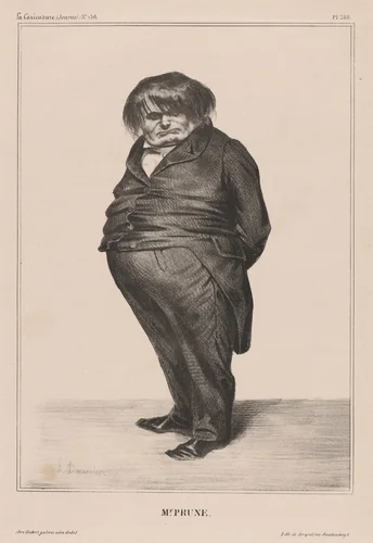 Docteur Prunelle by Honoré Daumier, print, 1833