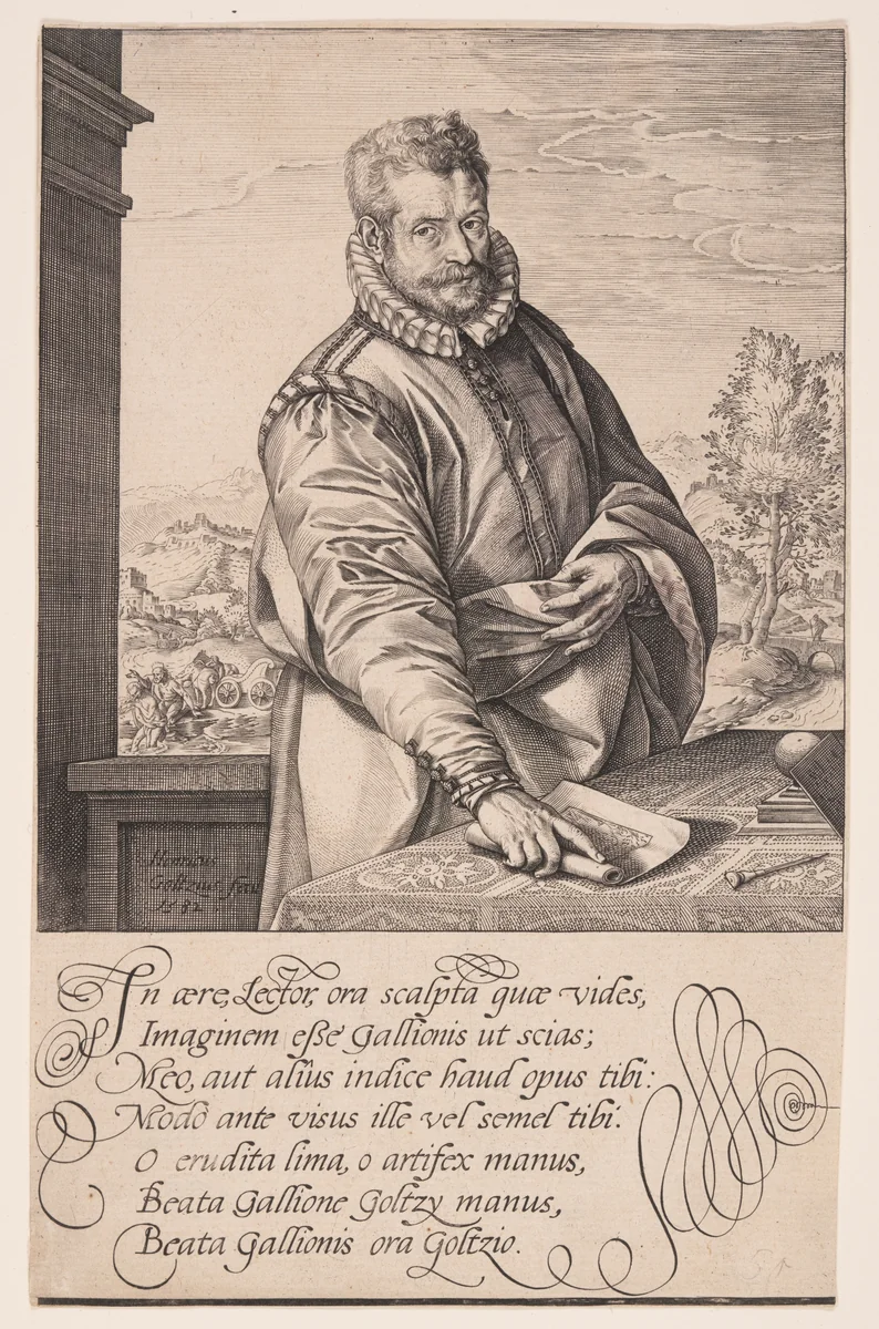 Philips Galle by Hendrick Goltzius, print, 1582