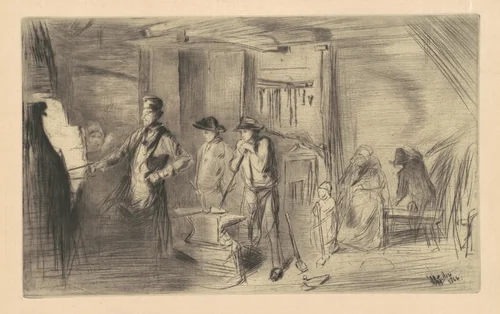 The Forge by James McNeill Whistler, print, 1861