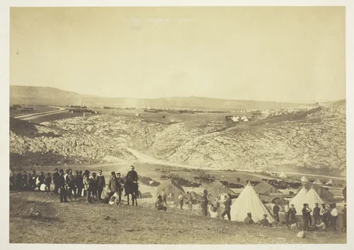 Encampment of Horse Artillery by Roger Fenton, photograph, 1855
