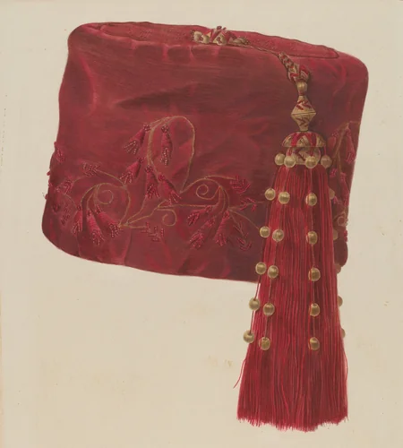 Smoking Cap by Alvin Shiren, index of american design, 1935-1942