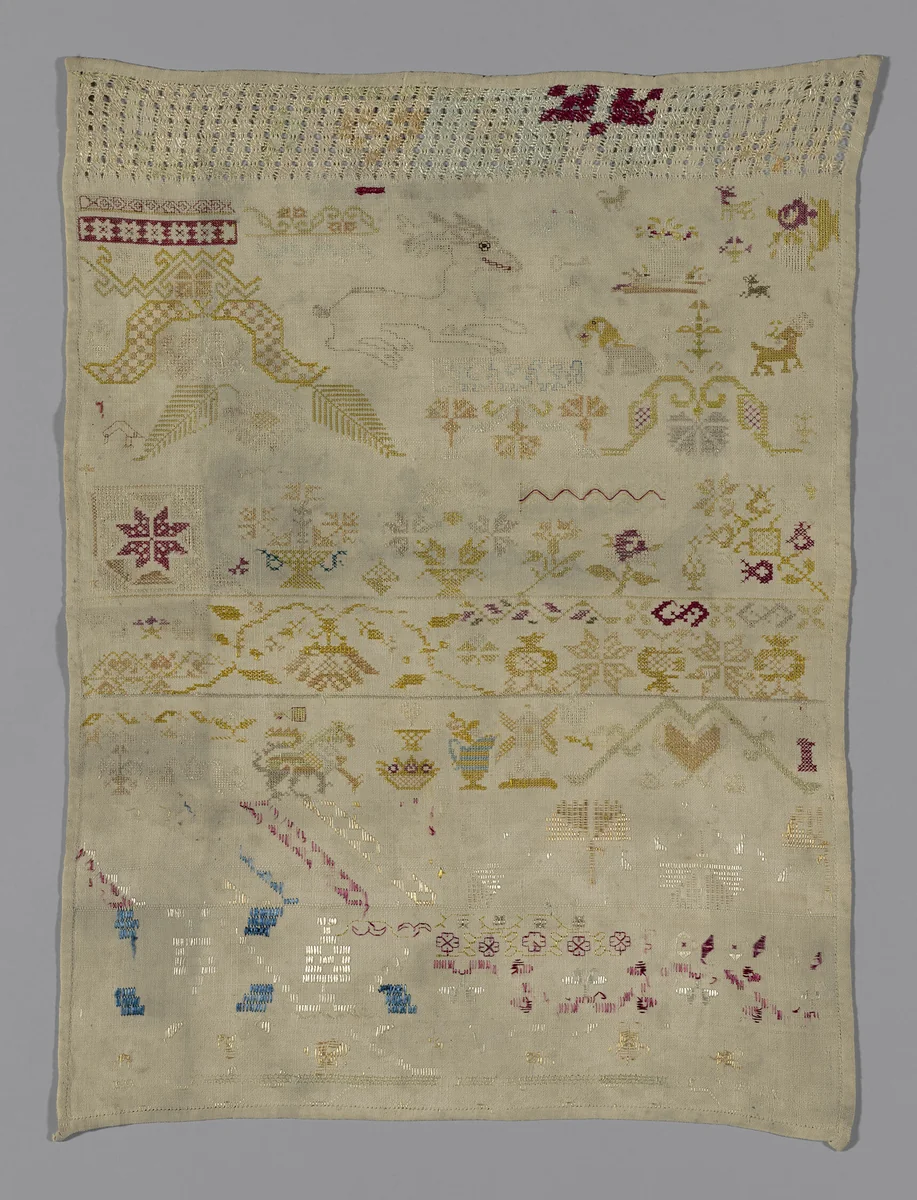 Sampler by Mexico, textile, 1801-1900