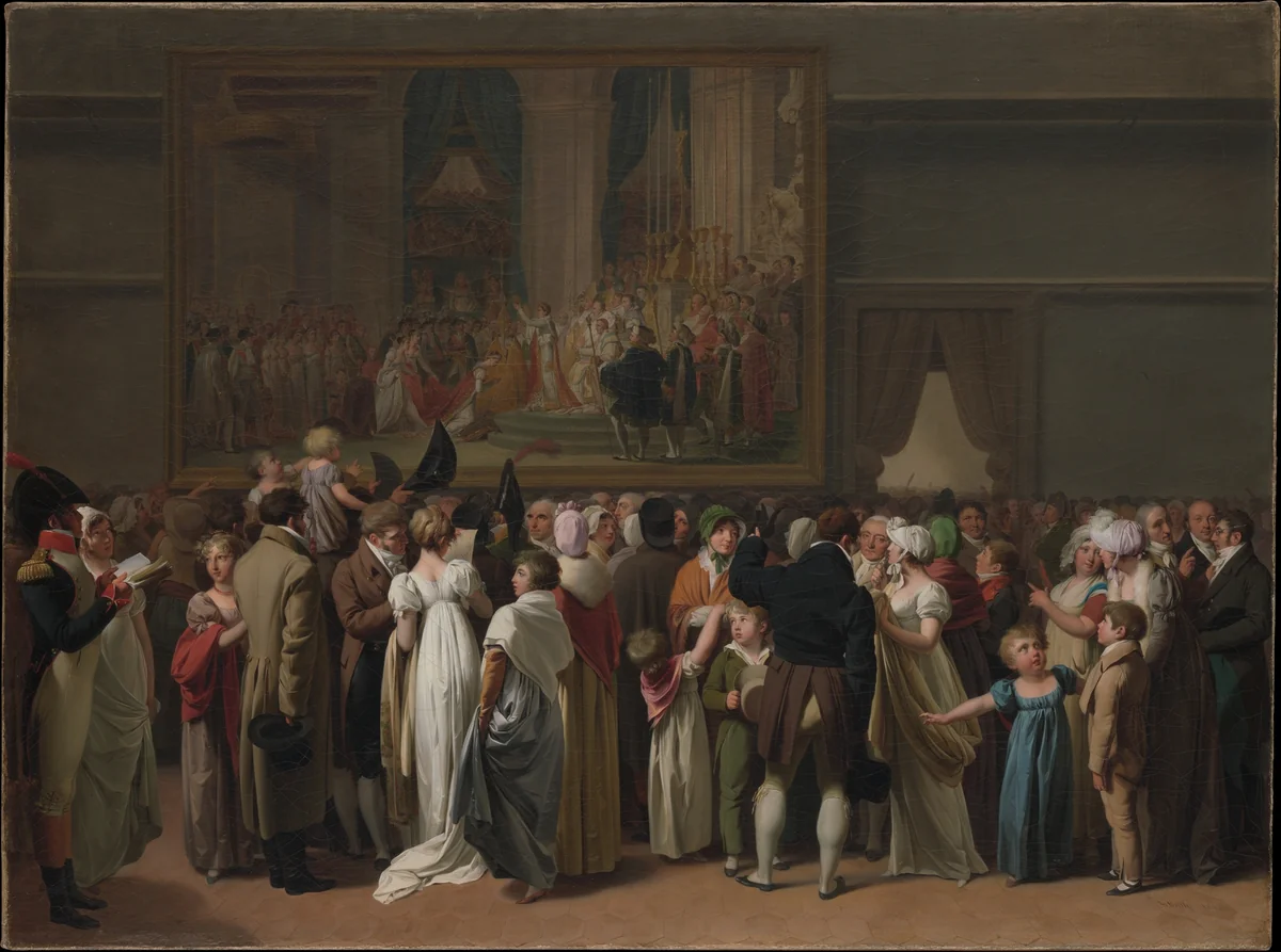 The Public Viewing David's "Coronation" at the Louvre by Louis-Léopold Boilly, painting, 1810