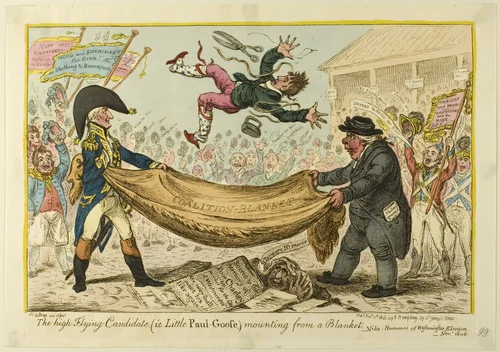 The High Flying Candidate by James Gillray, print, 1806
