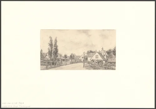 Gezicht op het Lange Blekerspad by anonymous, drawing, 1875-1975