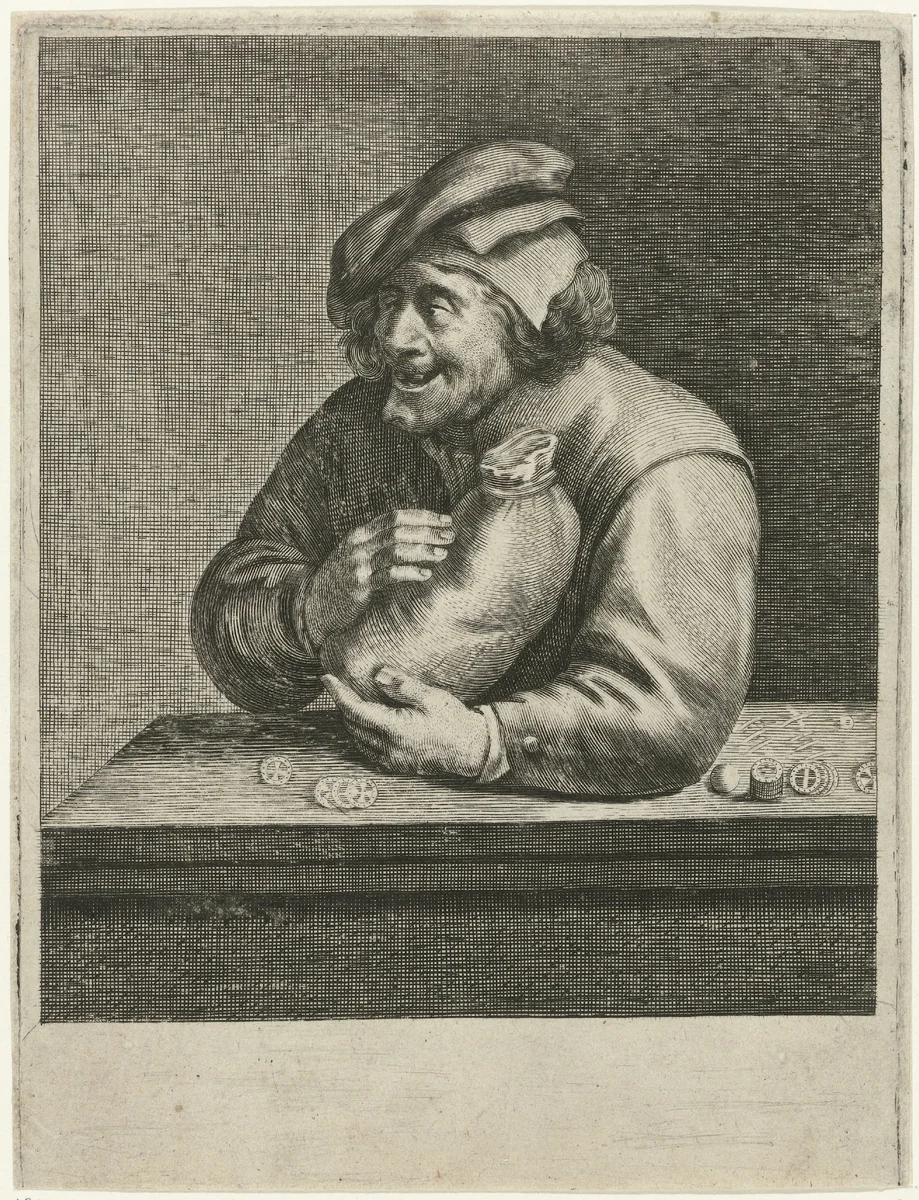 Gierigheid (Avaritia) by Lucas Vorsterman, print, 1619-1675