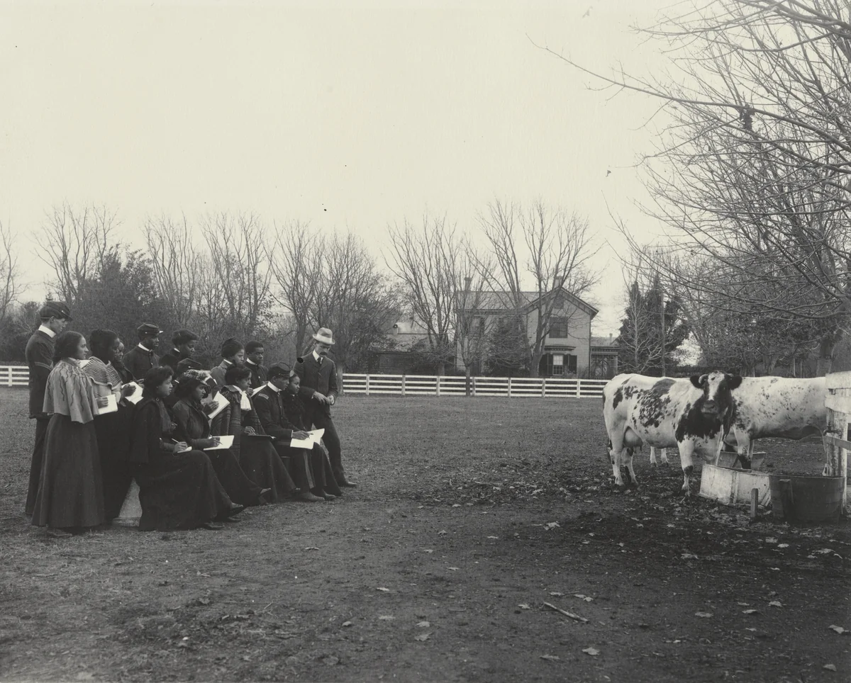 Field work in sketching. (Agriculture work.) by Frances Benjamin Johnston, photograph, 1899