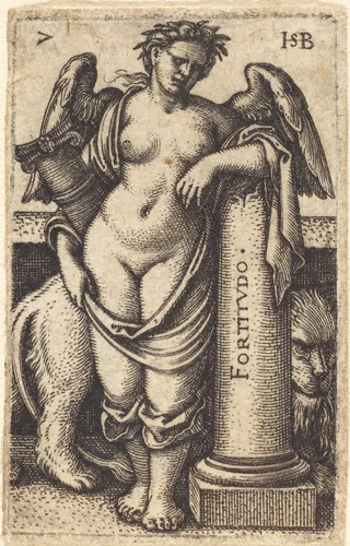 Fortitudo (Fortitude) by Sebald Beham, print, 1539