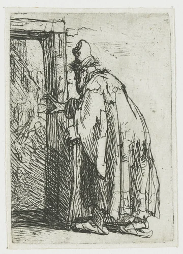 The Blindness of Tobit by Rembrandt van Rijn, print, 1629