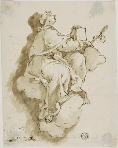 Saint Anthony of Padua by Giambattista Tiepolo, drawing, 1719-1770