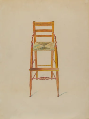 Baby's High Chair by Edith Magnette, index of american design, 1936