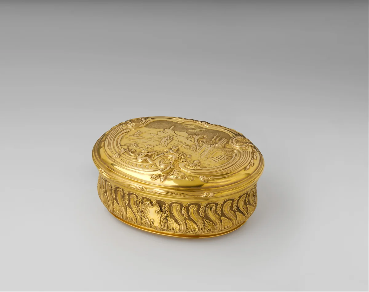 Snuffbox by Jean Ducrollay, metalwork, 1736-1737