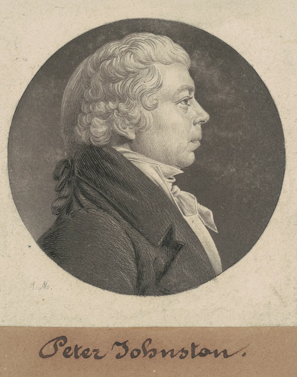 Peter Johnston, Jr. by Charles B. J. Févret de Saint-Mémin, print, 1808