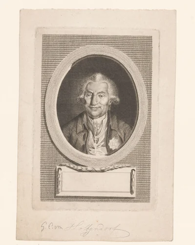 Portret van Georg Ernst von Holtzendorff by Frederik Christian Carstens, print, 1774-1794