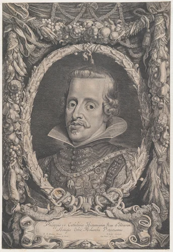 Portrait of Philip IV, King of Spain by Jacob Louys, print, 1610-1657