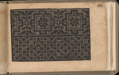 Schön newes Modelbuch (Page 45r) by Sigismundus Latomus, book, 1608