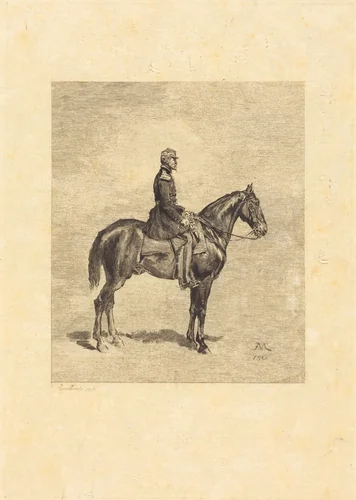Horseman by Frédéric Auguste La Guillermie; Jean-Louis-Ernest Meissonier, print, 1861