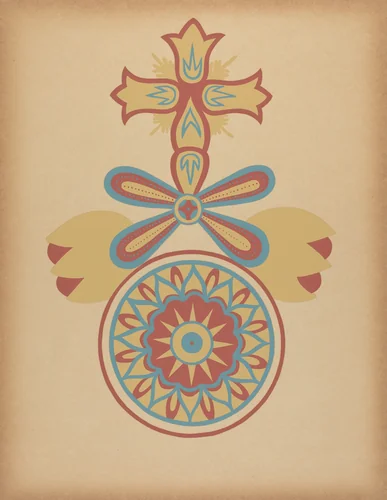 Santa Barbara Mission Doorway Design from the portfolio "Decorative Art of Spanish California" by American 20th Century, index of american design, 1935-1942