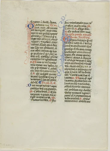 Illuminated Manuscript Leaf by Italian, drawing, 1445-1455