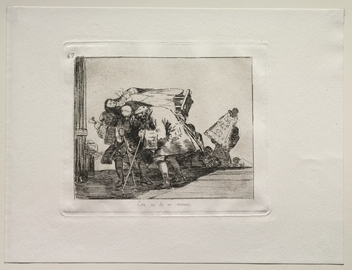 The Horrors of War: This Is Not Less So by Francisco de Goya, print, 1810-1820